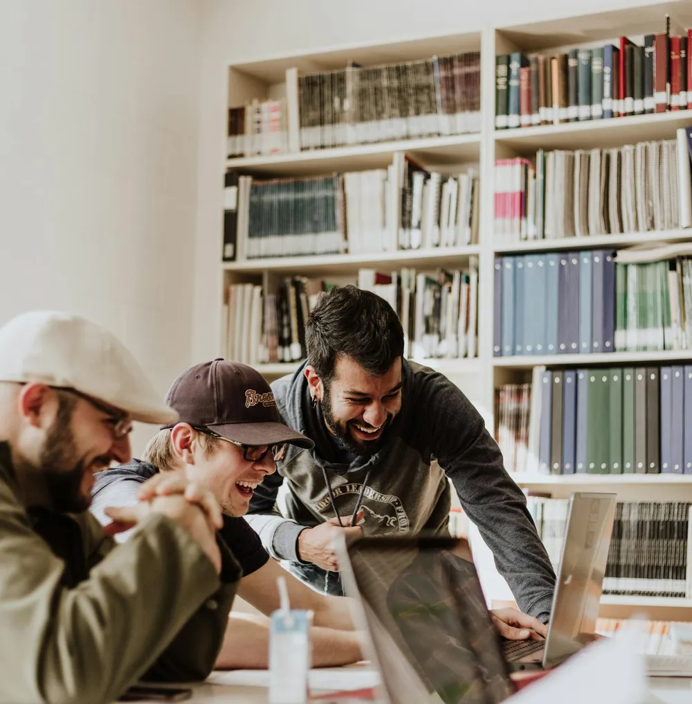 Group of interns collaborating